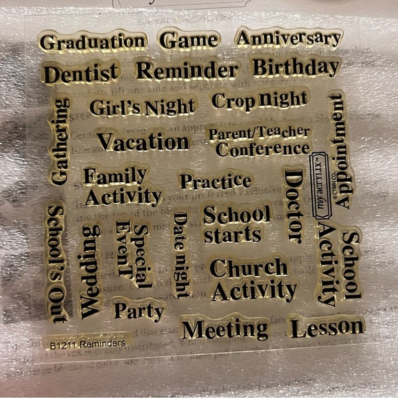 Close to my Heart Stamps set of 5 - Picture 7 of 8